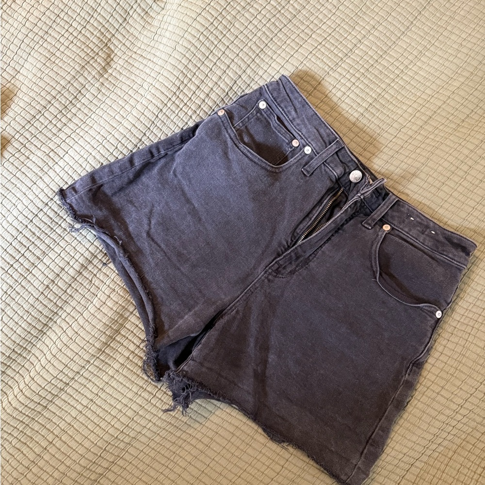 Madewell High Rise Denim Shorts in Lunar Wash Size 28
